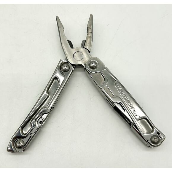 Leatherman Rev 3.8" Multi-Tool Stainless With Box Lightly Used EUC Pliers Knife - Picture 11 of 16